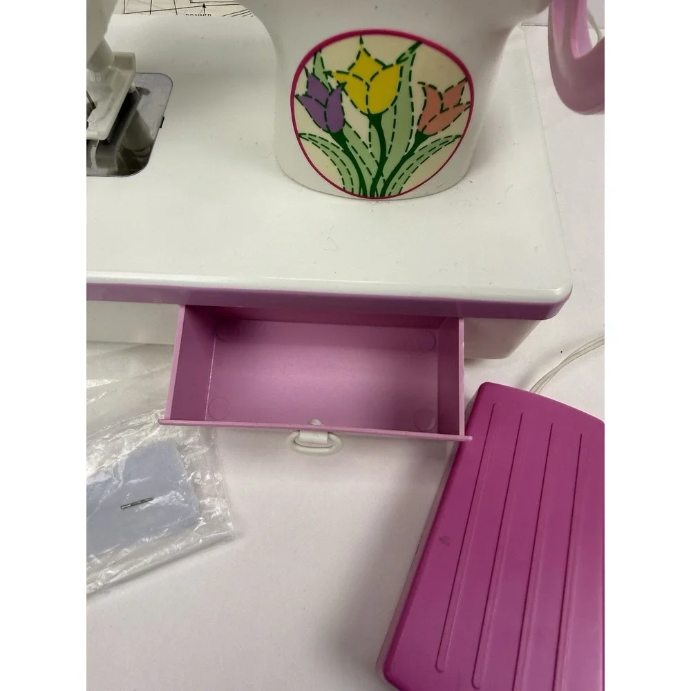 Vintage Sew-N-Play Toy Sewing Machine Model 456 - 1990s Battery Operated